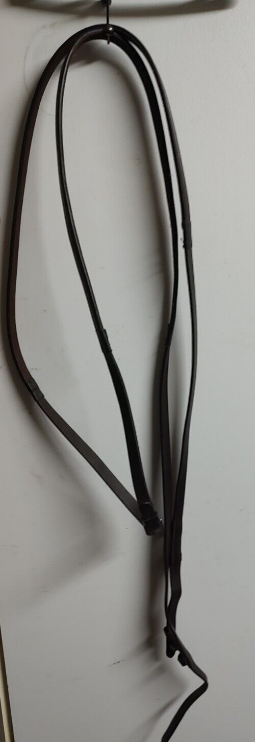 Horse Size Brown LEATHER Reins Equine-Look New