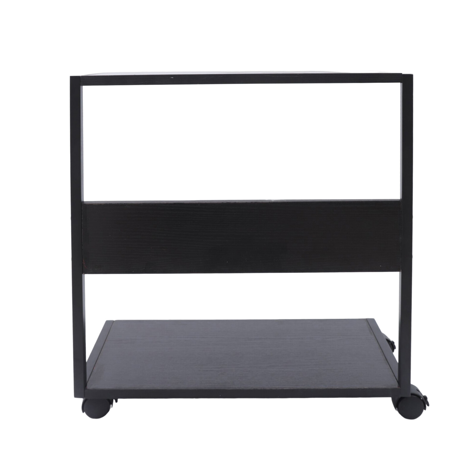 2-Tier Computer Tower Stand C-Shaped Mobile PC Tower Stand Desktop Printer Shelf
