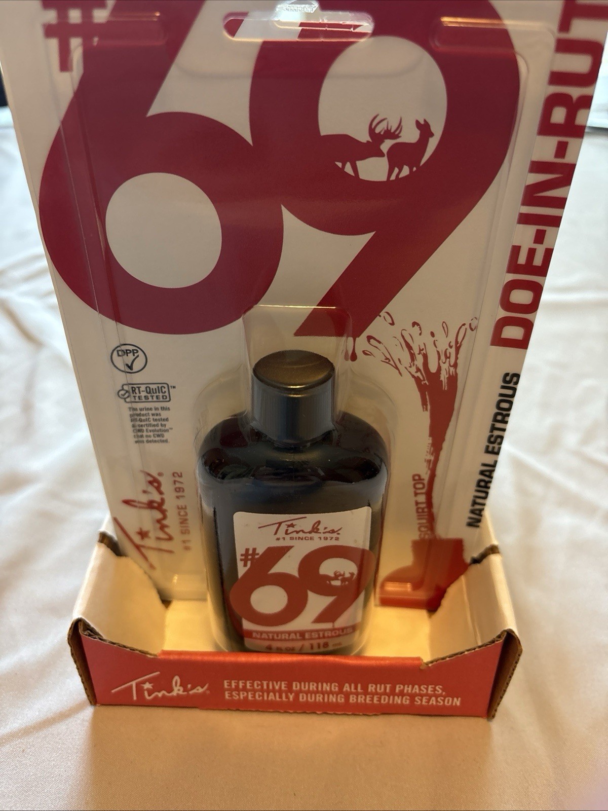 Tinks W6202 #69 Doe-In-Rut Whitetail Buck Lure, 4 fl oz with Tink's Lot Of 4