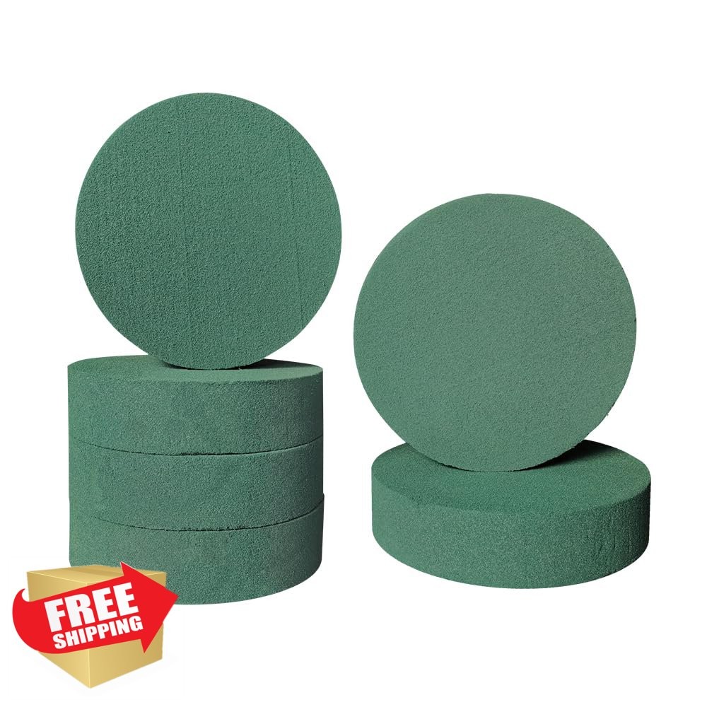 6 Pcs Floral Foam Blocks 3 Inch Green Wet Dry Flower Arrangement Craft