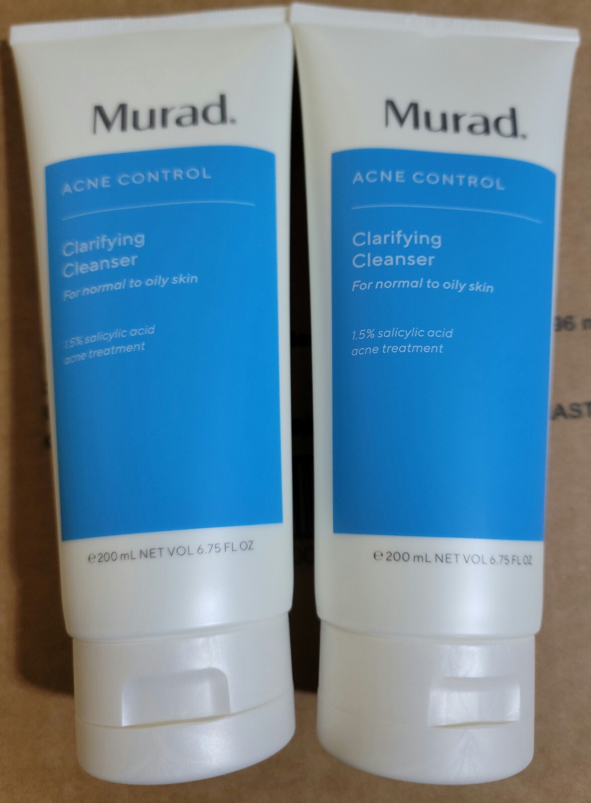 2X Murad Clarifying Cleanser Acne Control Salicylic Acid & Green Tea Exp 07/23