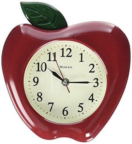 Westclox 10" 3-Dimensional Apple Wall Clock- Model #38038A