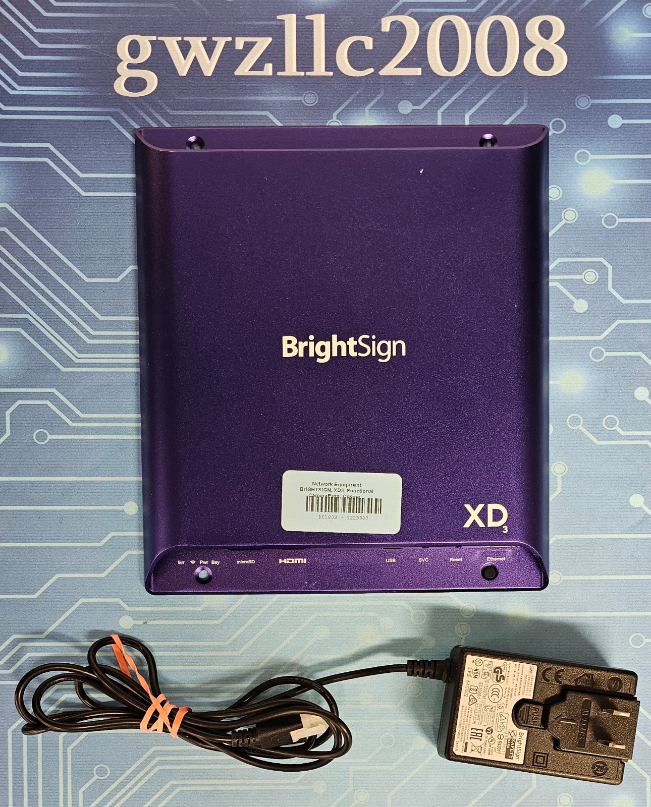 Brightsign XD3 XD1033 Digital Signage Media Player w/Power Supply #1223987