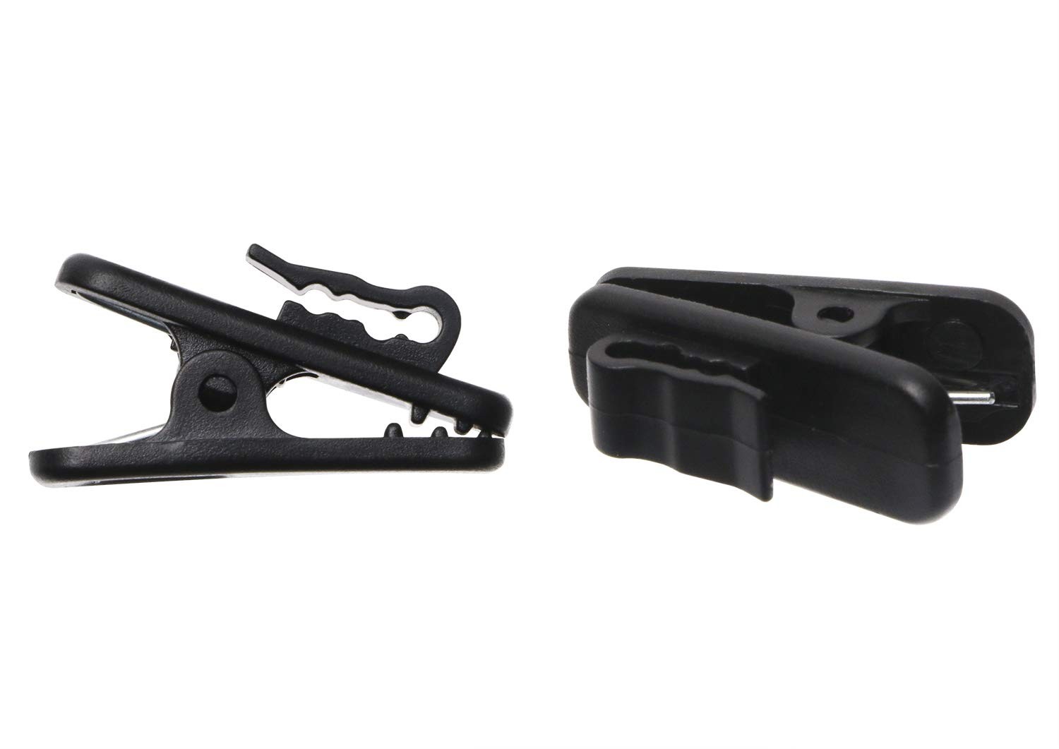 Small Earphone Wire Clips Headphone Mount Cable Clothing Black 1 Inch 4 PCS
