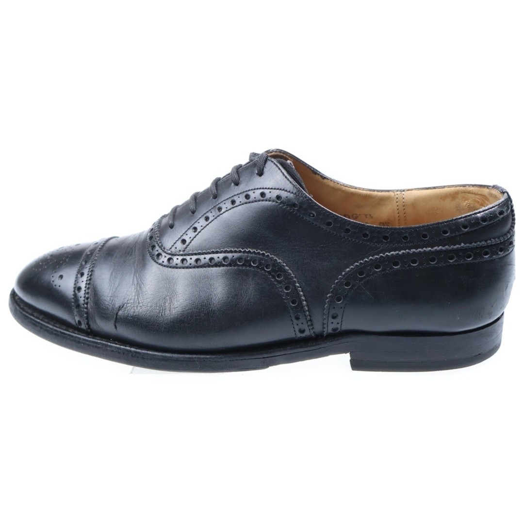 Church's Church PERTH Purse Semi Brogue Leather Business Shoes Dress Black Used