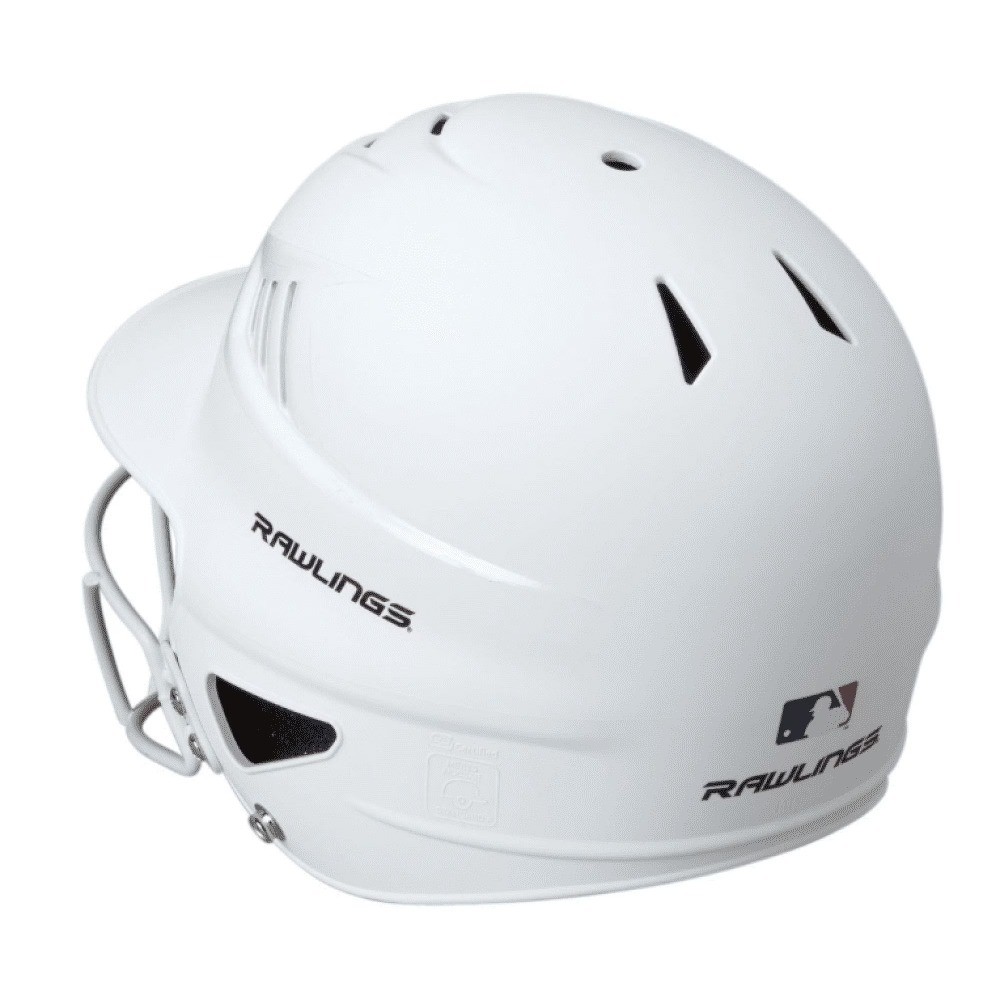 Fastpitch Softball Helmet with Full Face Guard, Matte White Finish