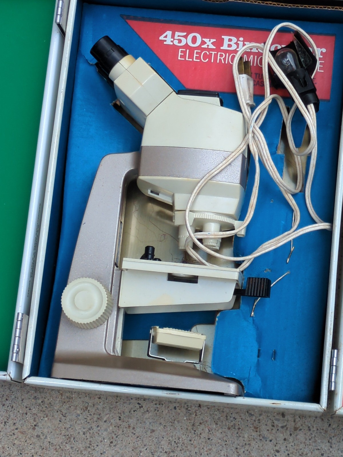 Porter Microcraft Microscope Laboratory Vintage
