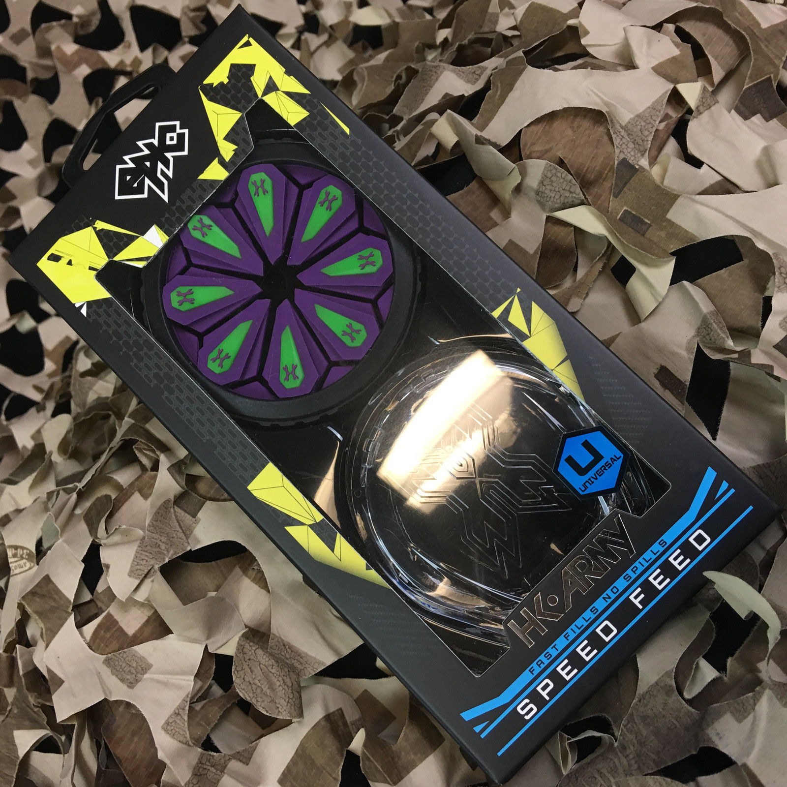 NEW HK Army Epic 2.0 Universal Halo Speed Feed Gate - Neon (Purple/Green)
