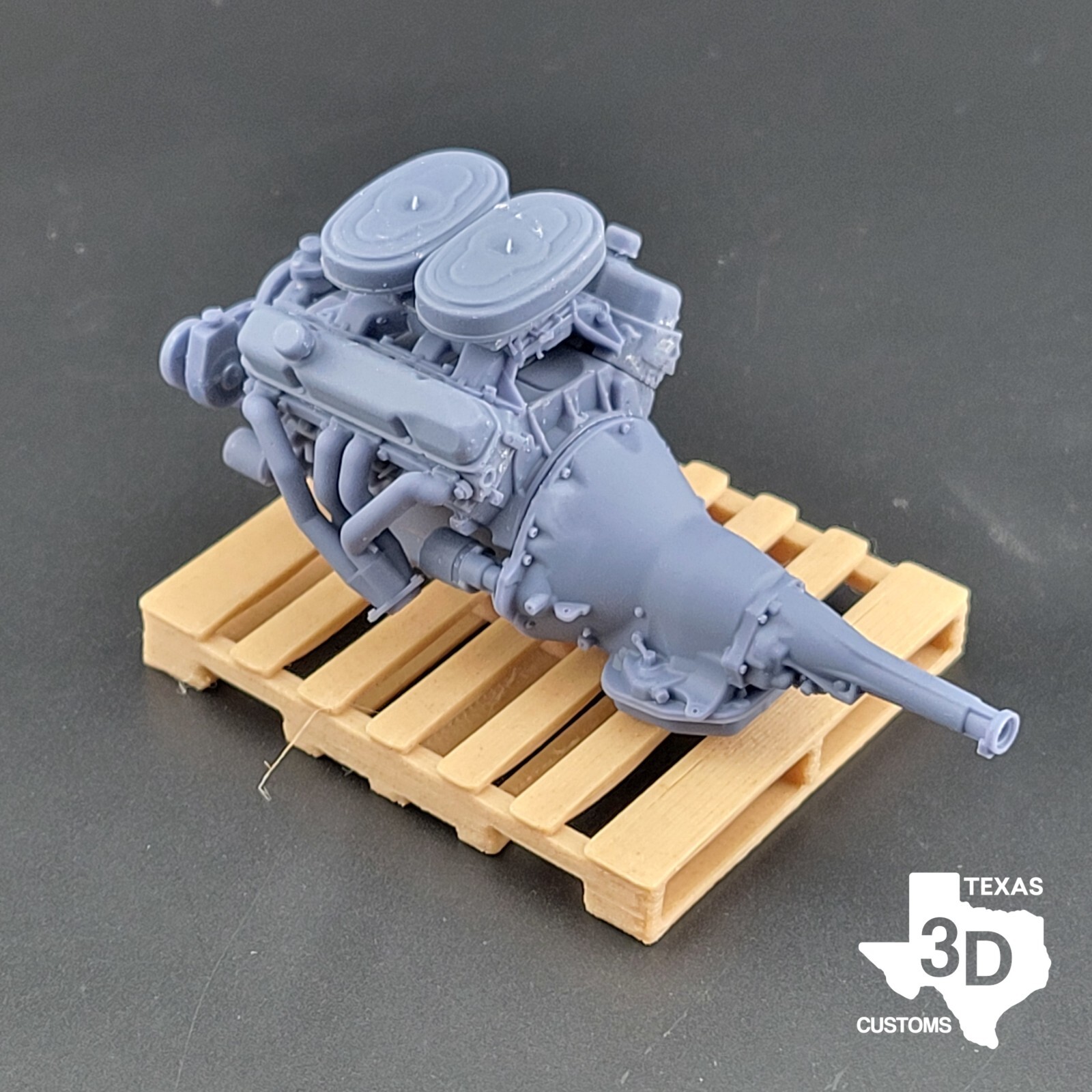 Dodge Golden Commando model engine resin 3D printed 1:24-1:8 scale