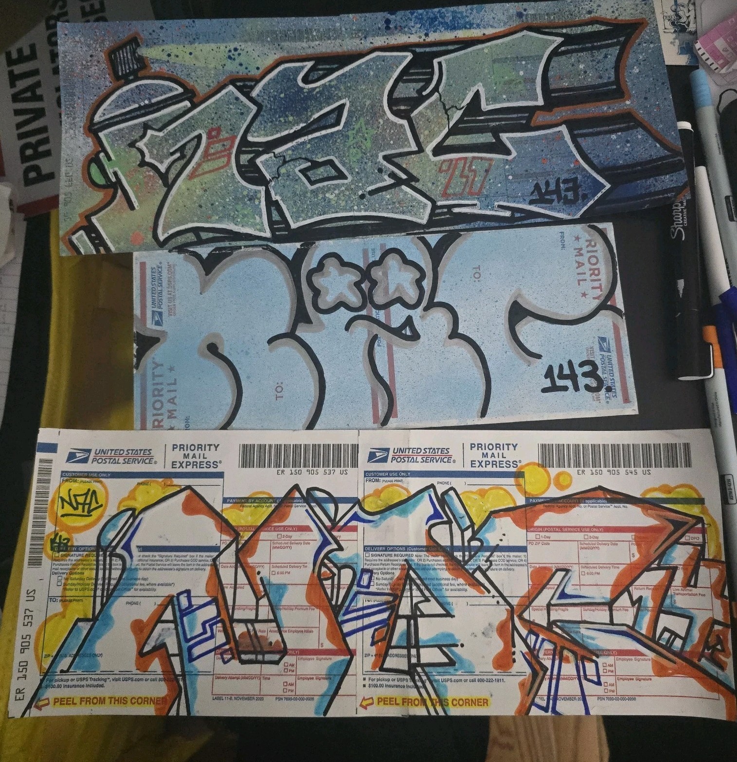 NY GRAFFITI Stickers: NAC