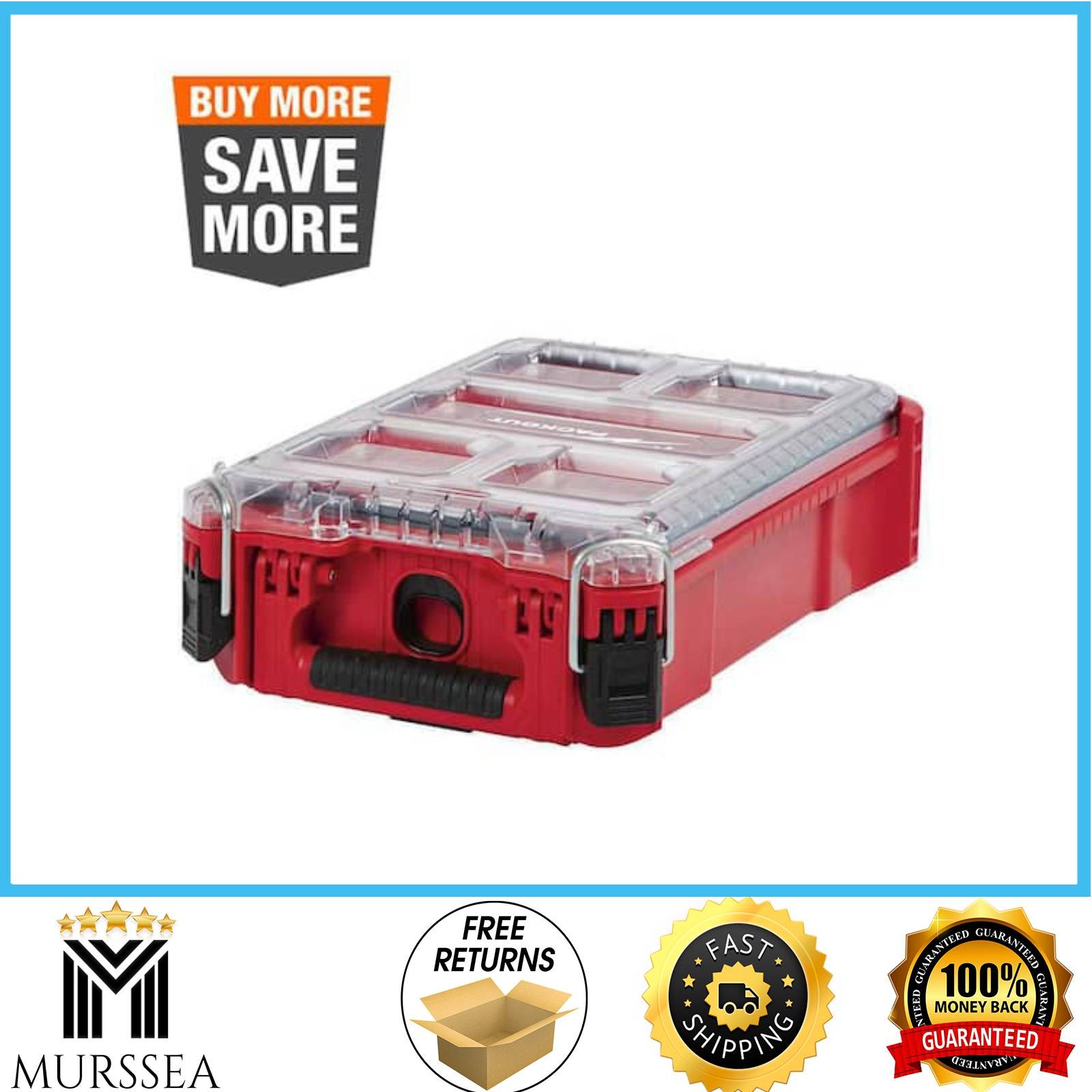 Milwaukee PACKOUT 5-Compartment Small Parts Organizer Durable 48-22-8435