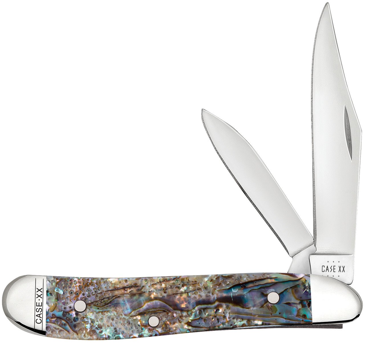 Case xx Knives Peanut Genuine Abalone Stainless 12025 Pocket Knife