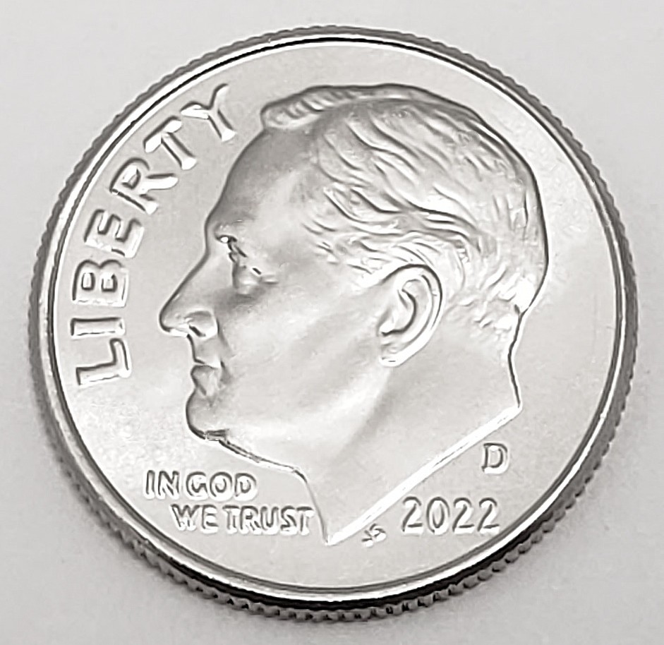 2022 D Roosevelt Dime AVE CIRCULATED **FREE SHIPPING**