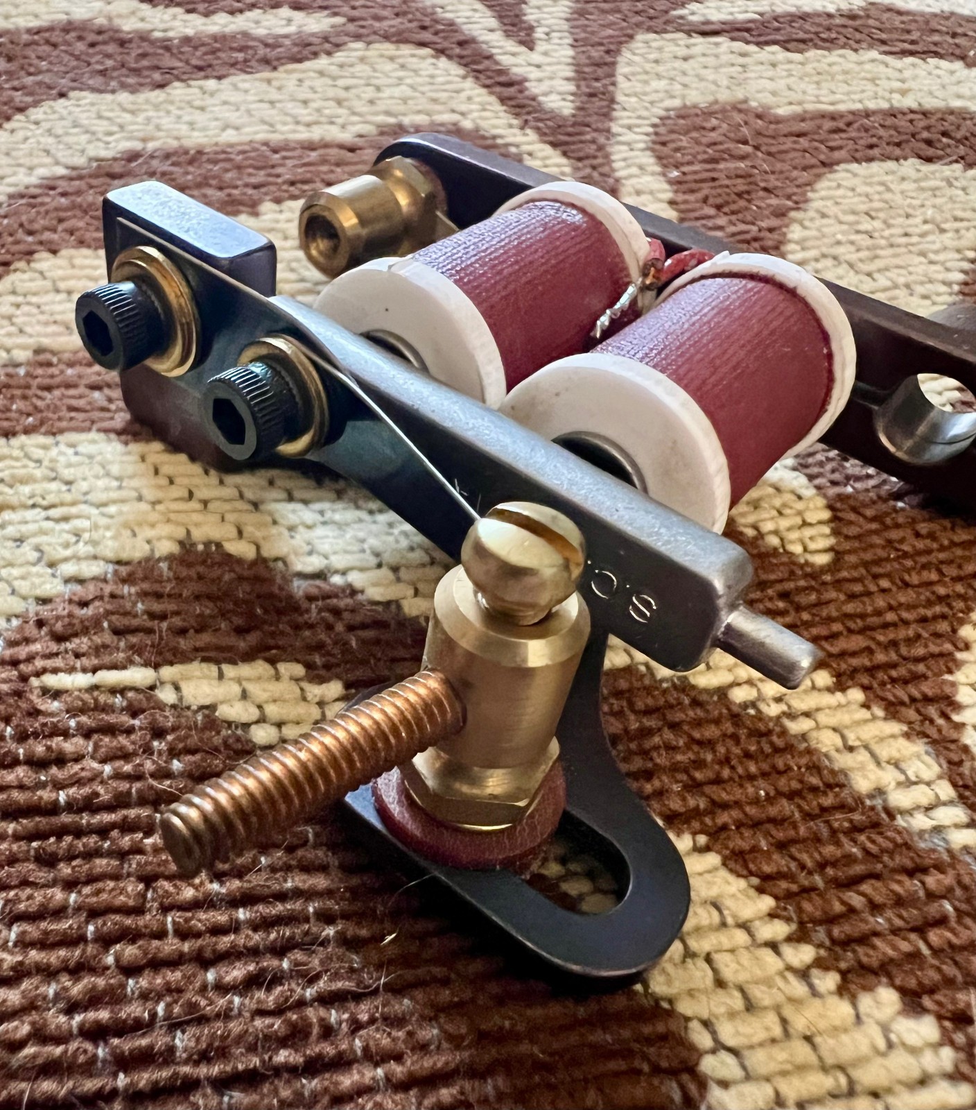 SCOTT SYLVIA Coil Tattoo Machine Coleman Liner Brown EXCELLENT