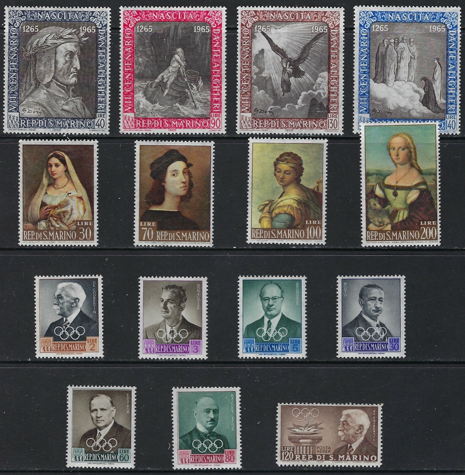 Nice MNH Sets from San Marino  CV  $9.25...............14Y.......B-131-3