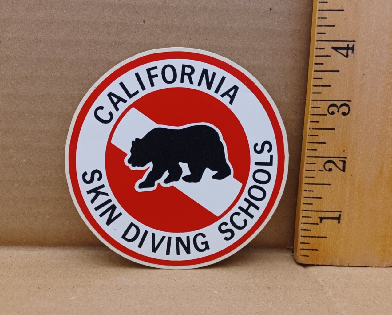 "California Skin Diving Schools" Sticker Decal
