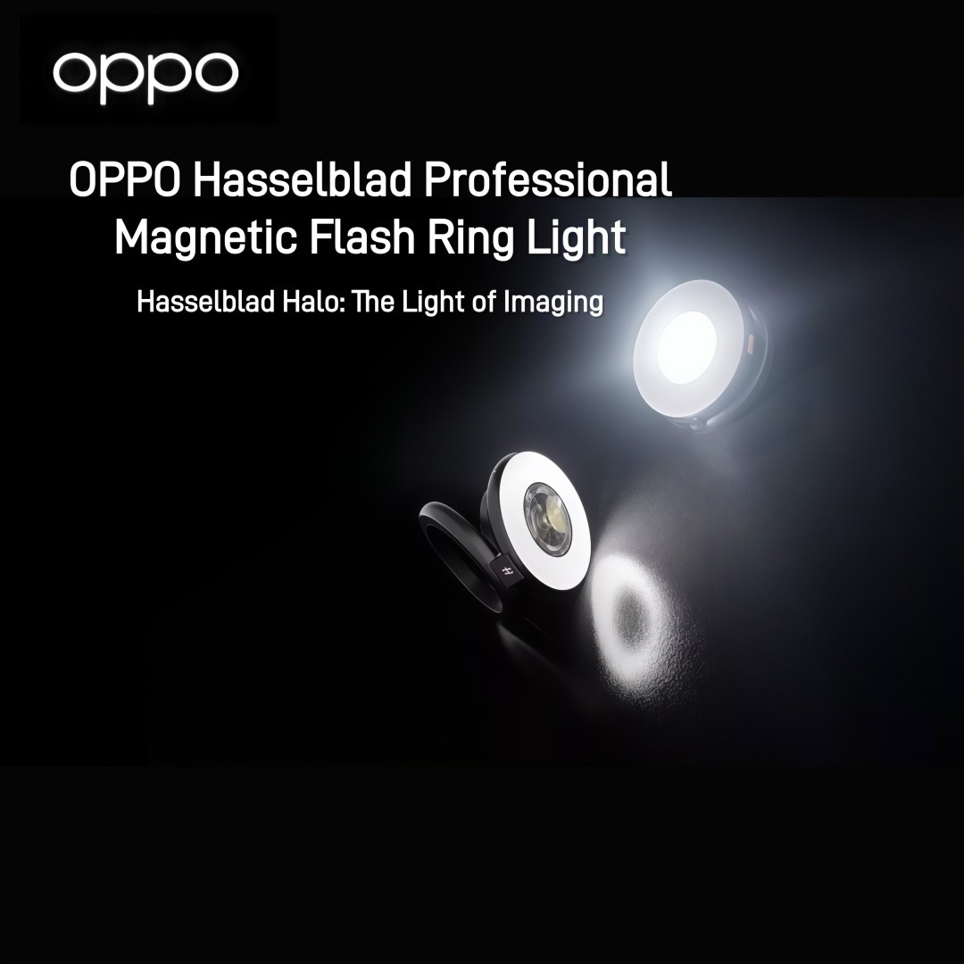 NEW OPPO Hasselblad Professional Magnetic Ring Light-Black for Android and iOS