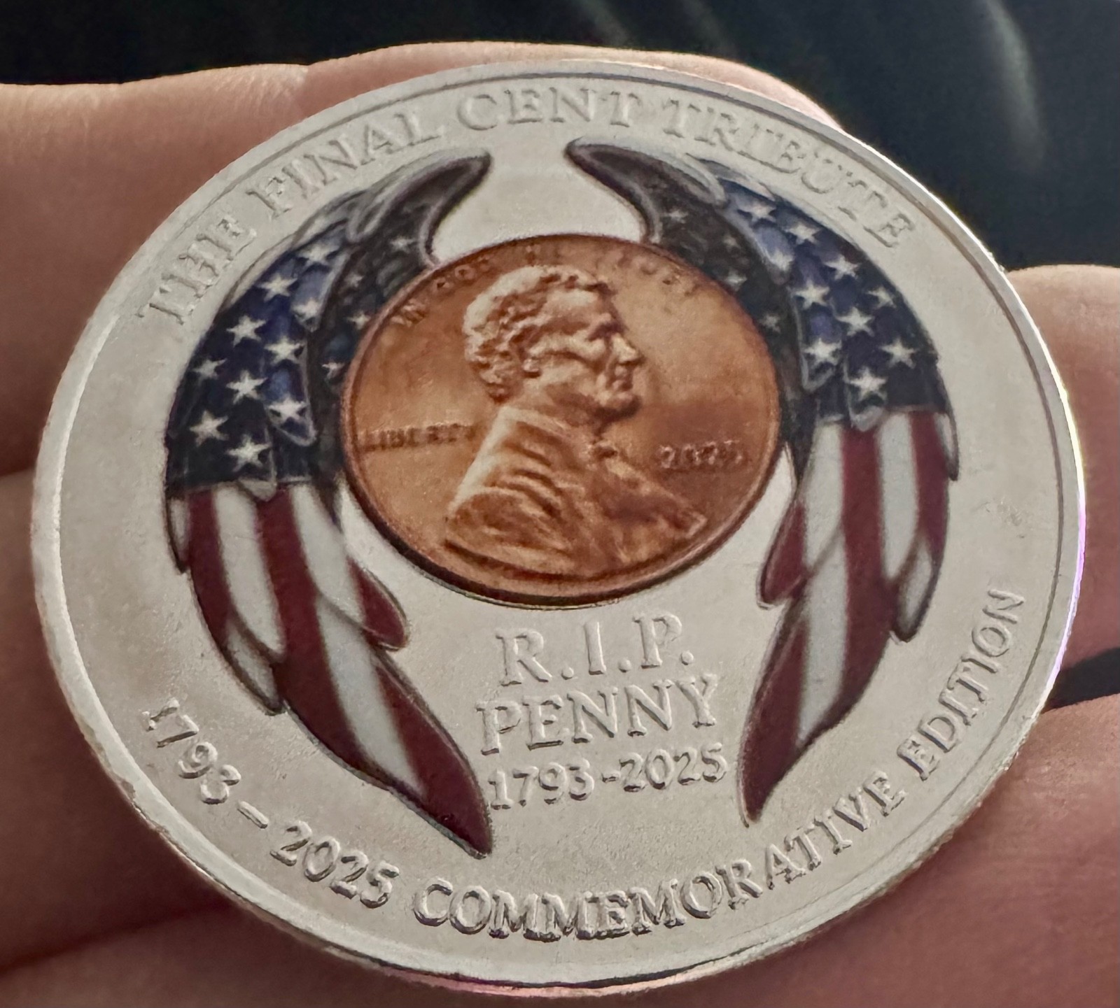 Cool Last Penny Tribute Commemorative Coin