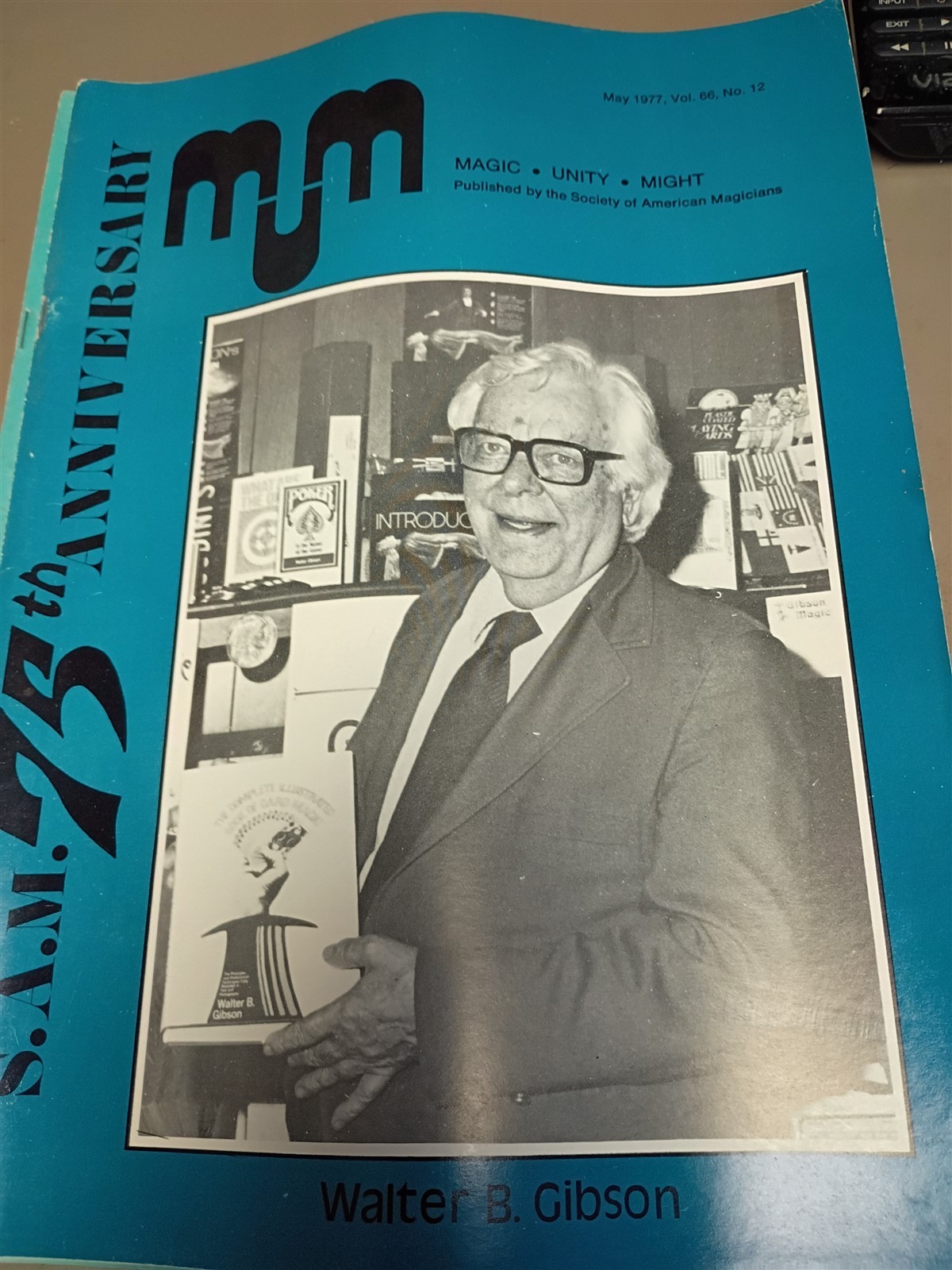 Walter B. Gibson MUM Society of American Magicians Magazine Issue May 1977 #9