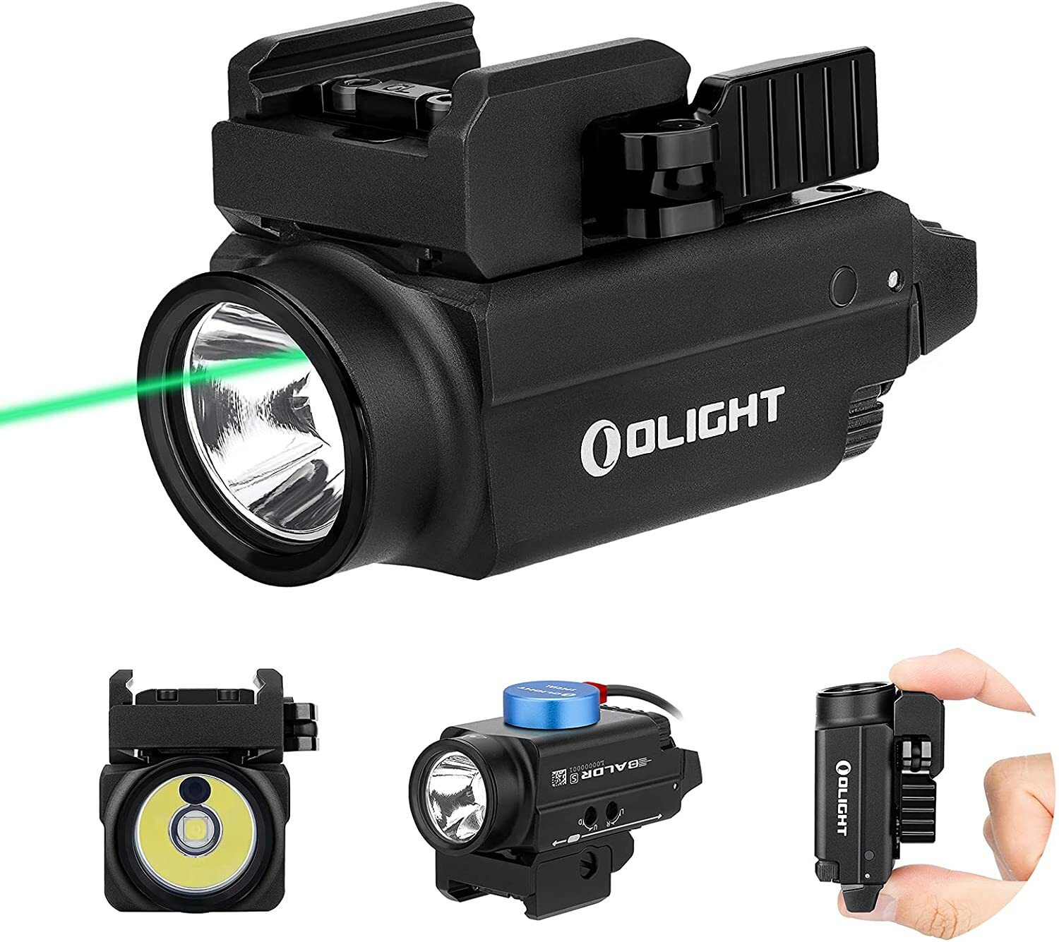 OLIGHT Baldr S 800 Lumen Green Laser Light Combo USB Rechargeable Weapon Light