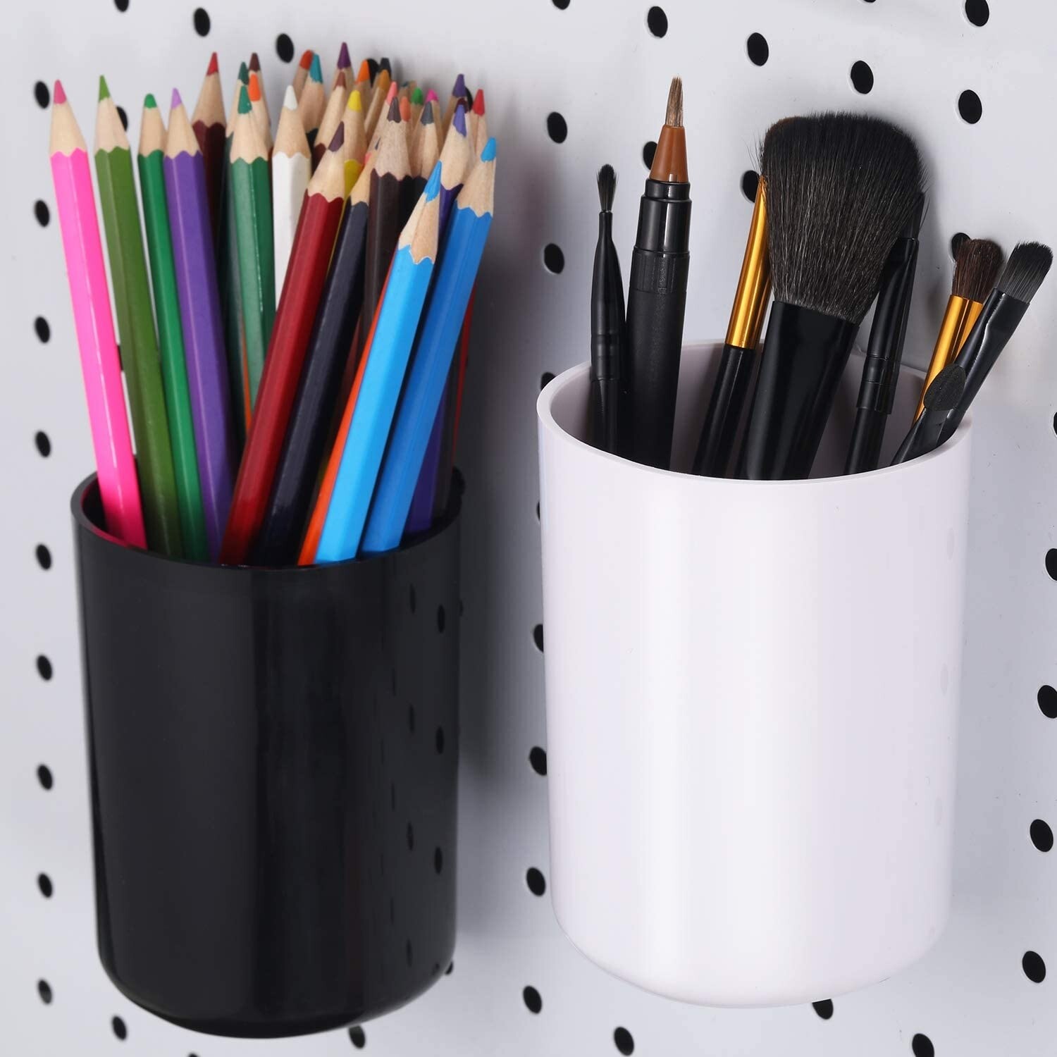 Yellow Hanging Plastic Pegboard Cup Hook Storage Organizer Accessorie Craft Art