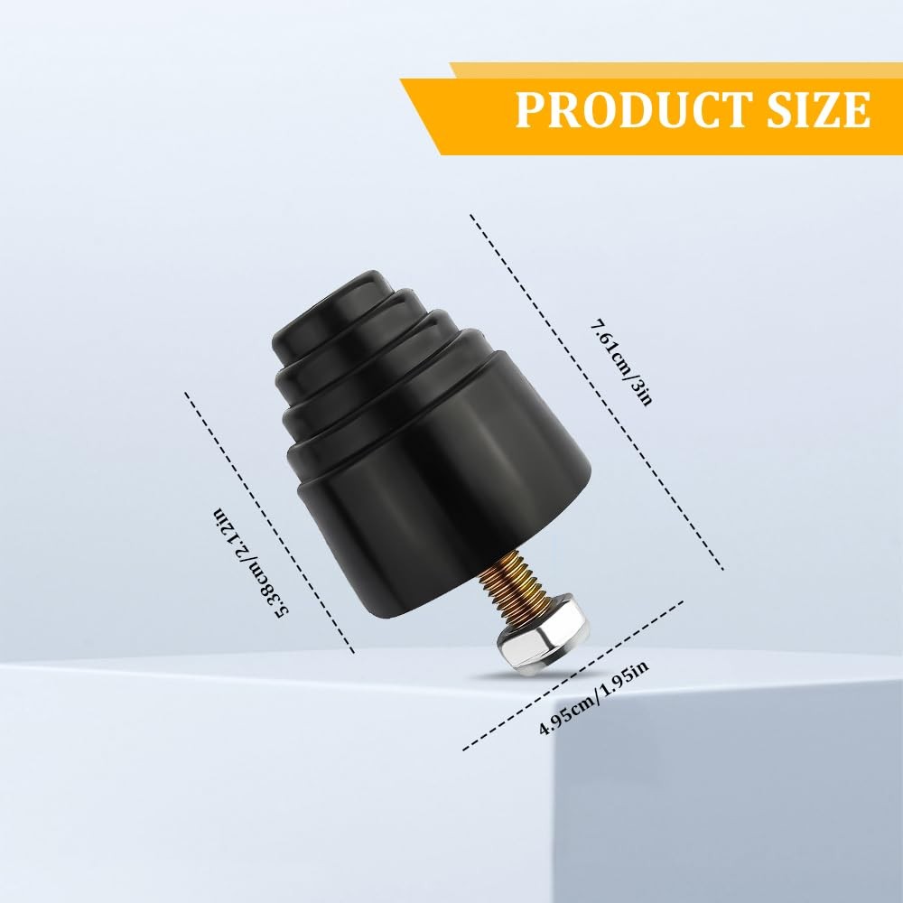 2PCS Suspension Bump Stop, Rear Leaf Spring Bumpers, Bump Stops Kit with Nuts