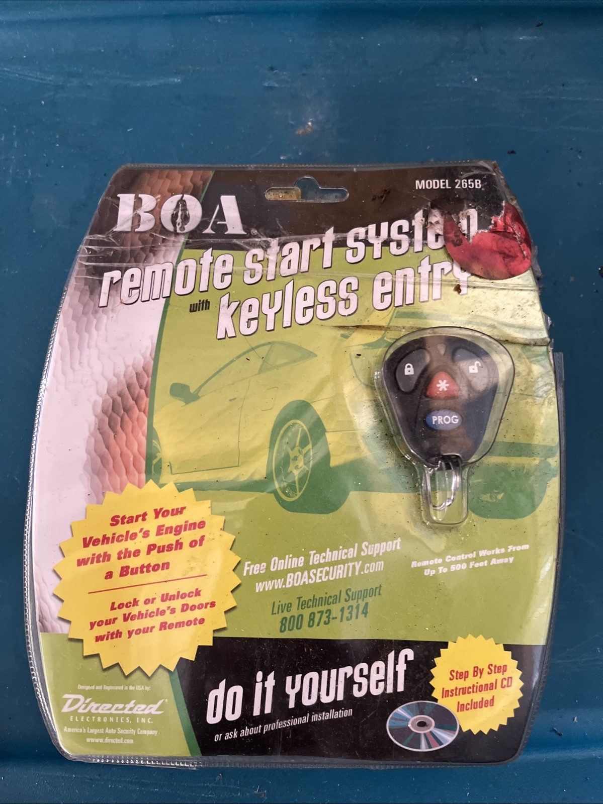 BOA Vehicle Remote Start System Kit DIY Keyless Entry Model 265B Open Box