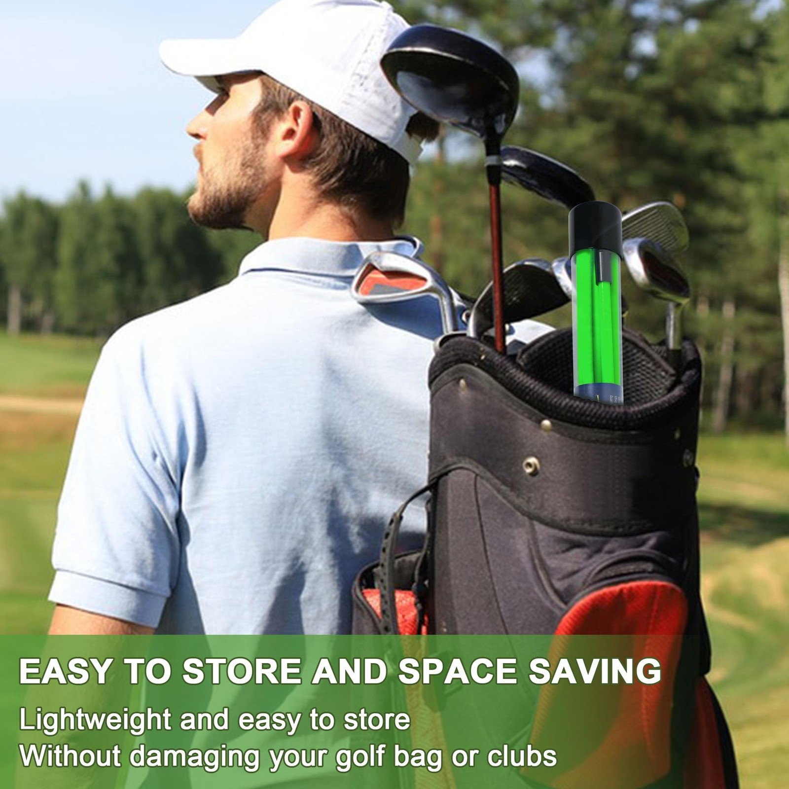 Golf Alignment Sticks 48" Collapsible Alignment Rods Golf Training Aid for Ai...
