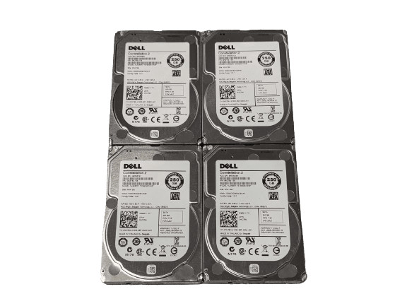 LOT OF 4 Dell 250GB HC79N SATA Enterprise Hard Drive ST9250610NS