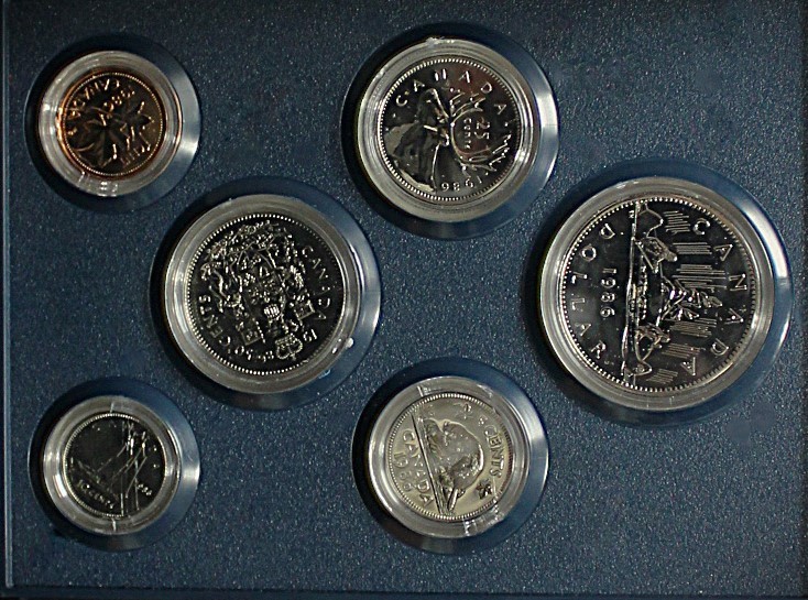 1986 Canada Specimen Set - Brilliant Relief on Brilliant Background