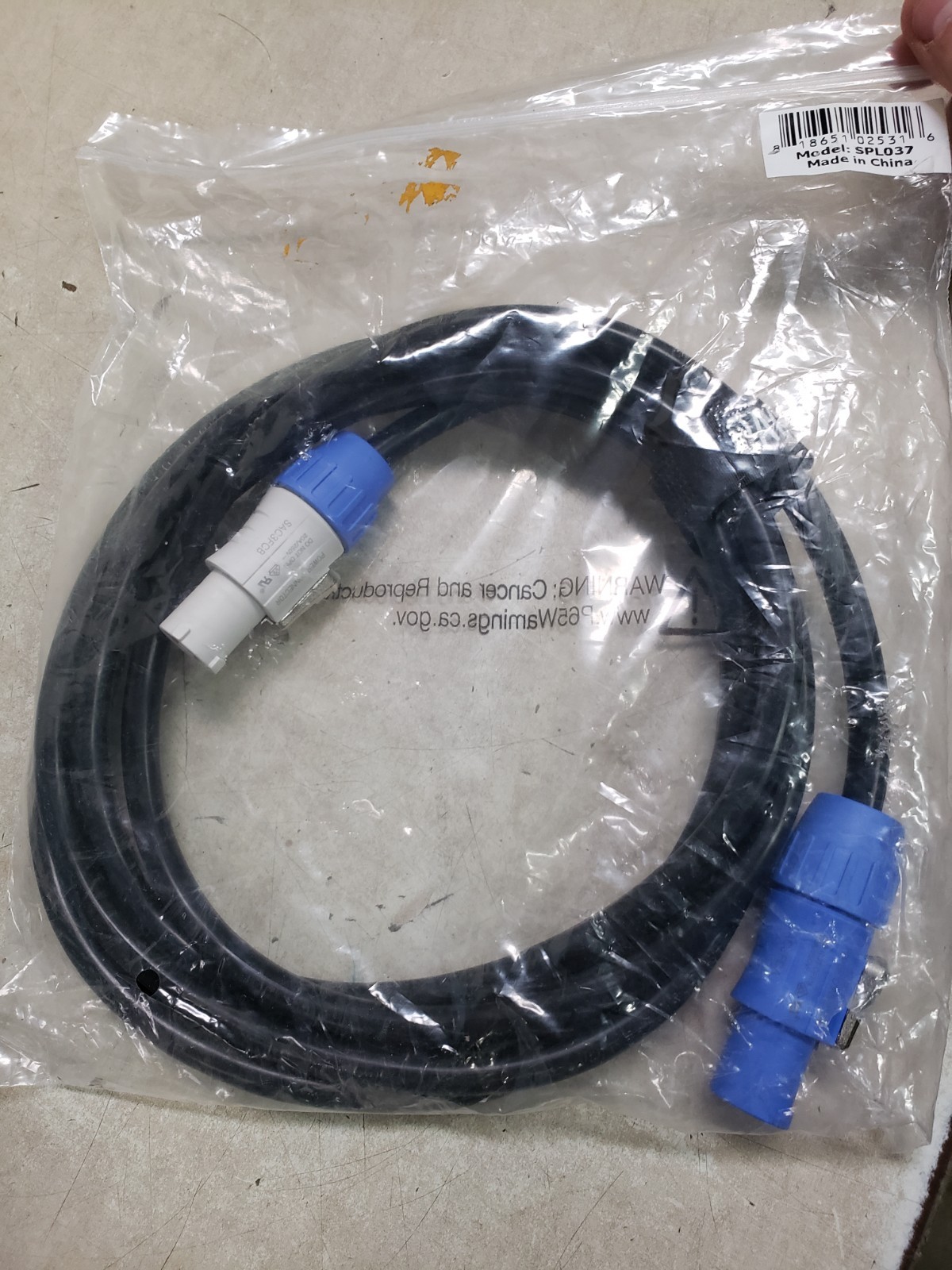 American DJ ADJ SPLC10 10 Foot Locking Power Connector Link Cable