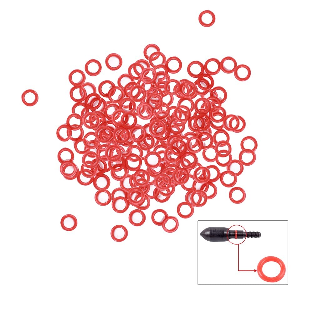 Archery Arrow Broadhead O-Rings - 120pcs 1/4 Inch Arrow Tip Rubber O-Rings fo...