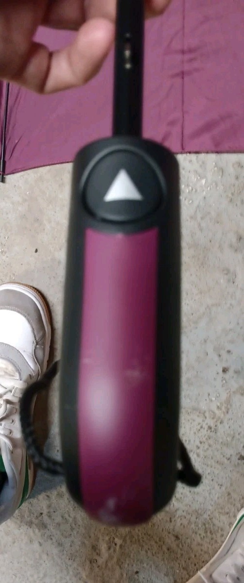 Purple Rain Umbrella Push Button Auto Umbrella Polyester With Loop Ergonomic