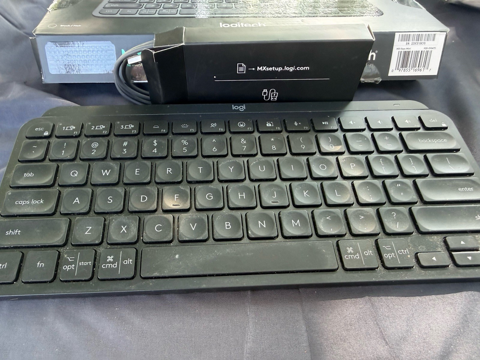 Logitech MX Keys Mini Wireless Keyboard (Black), English - US
