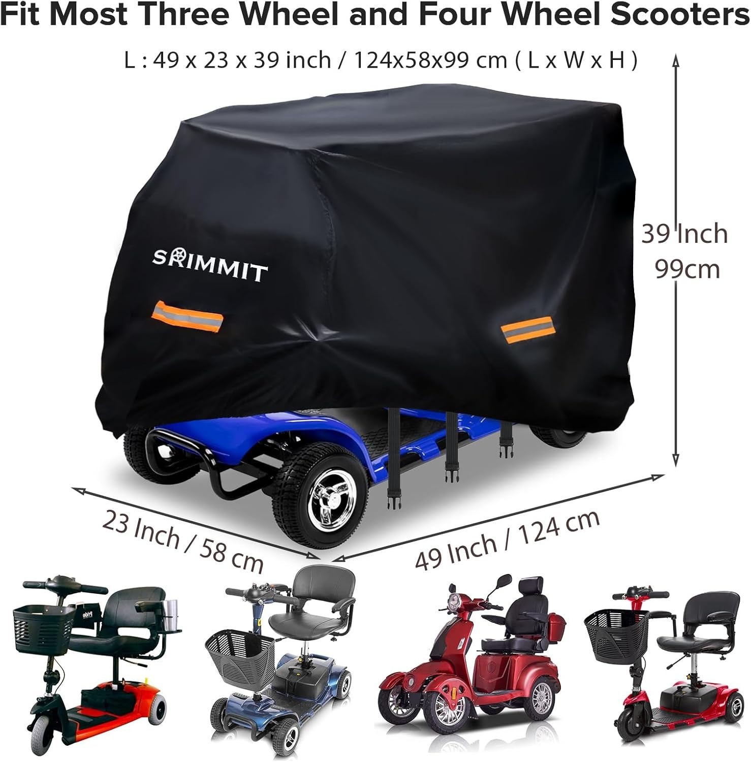 Protective Mobility Scooter Cover with Storage Bag