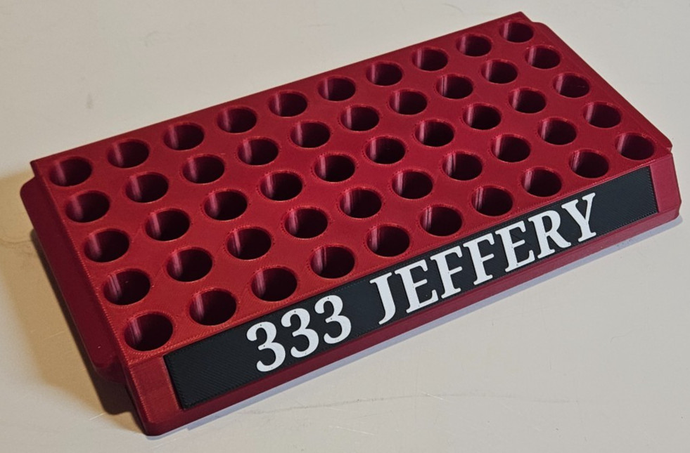 Reloading Tray for 333 Jeffery or similar size - Select Color