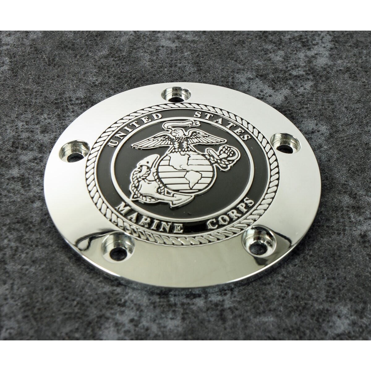 Custom Engraving LTD. Chrome Marine Seal Timing Cover - MAR05-04