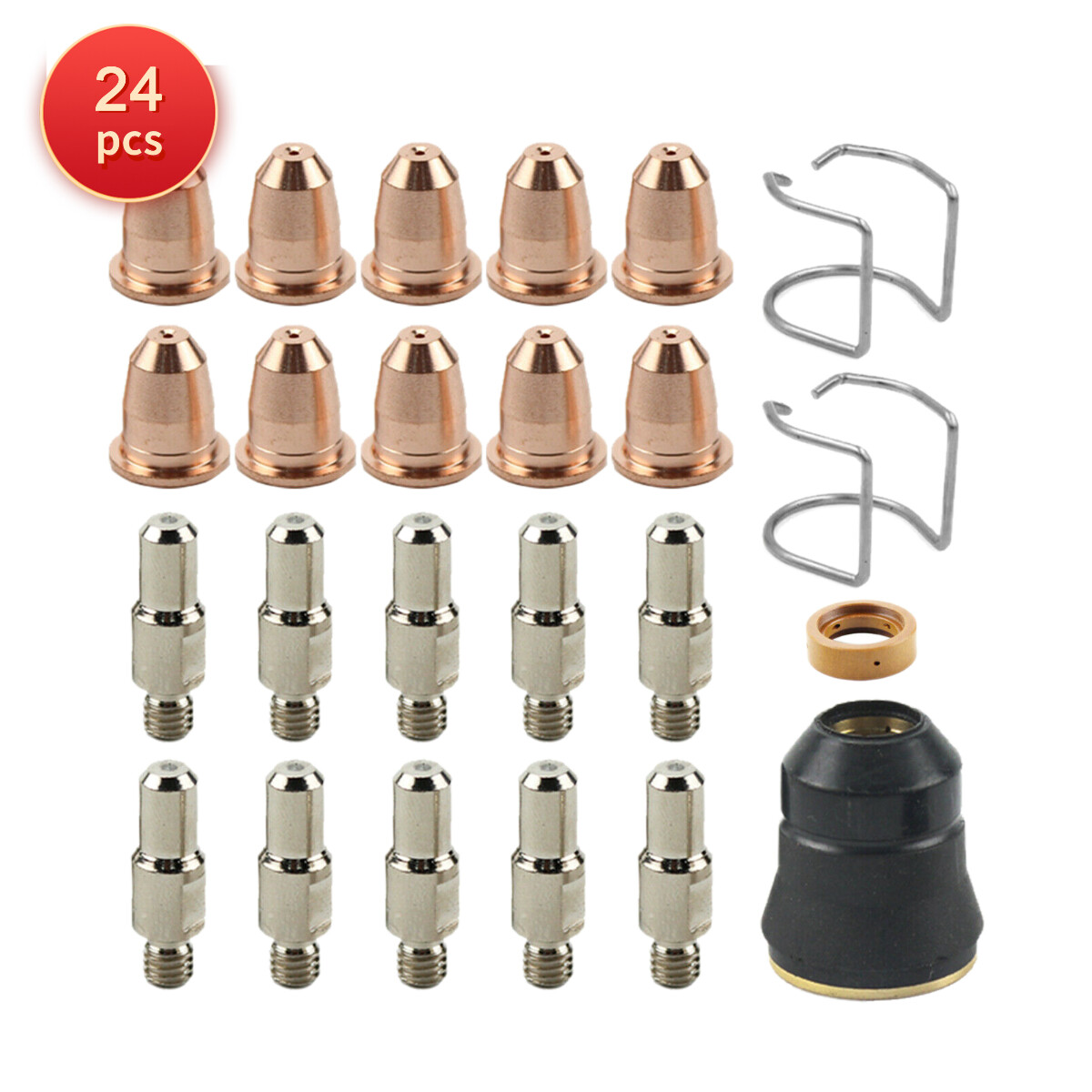 24 pcs 30A 0.8mm Consumables Kit fit Chicago Electric 91814 Plasma Cutter