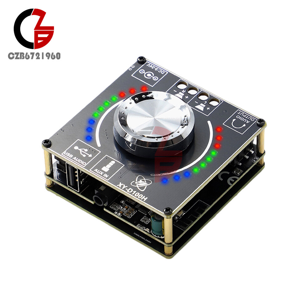 Dual Channel 100W*2 HIFI Stereo Bluetooth Amplifier Board Audio Amplifier Module