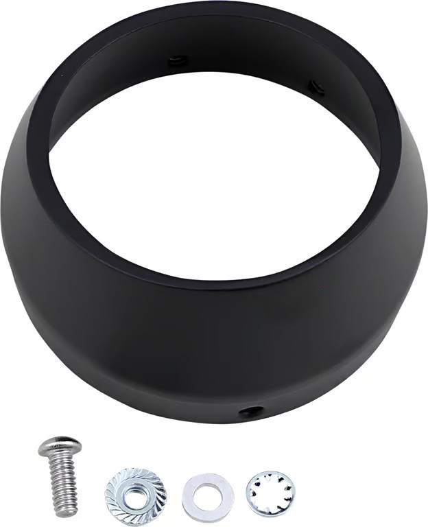 Bassani Manufacturing End Cap for Black Slash-Cut Motorcycle Street Bike BESM1B