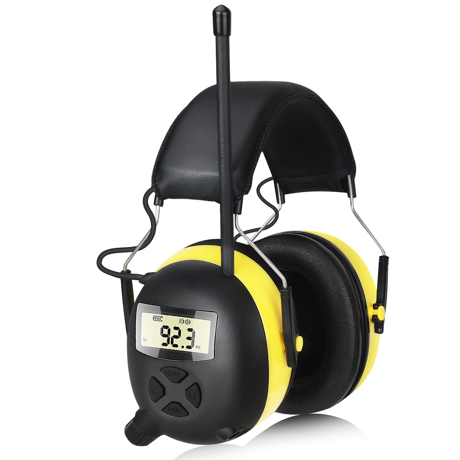 AM/FM Radio Headphones with Digital Display 30Db AM FM Hearing Protection Safet