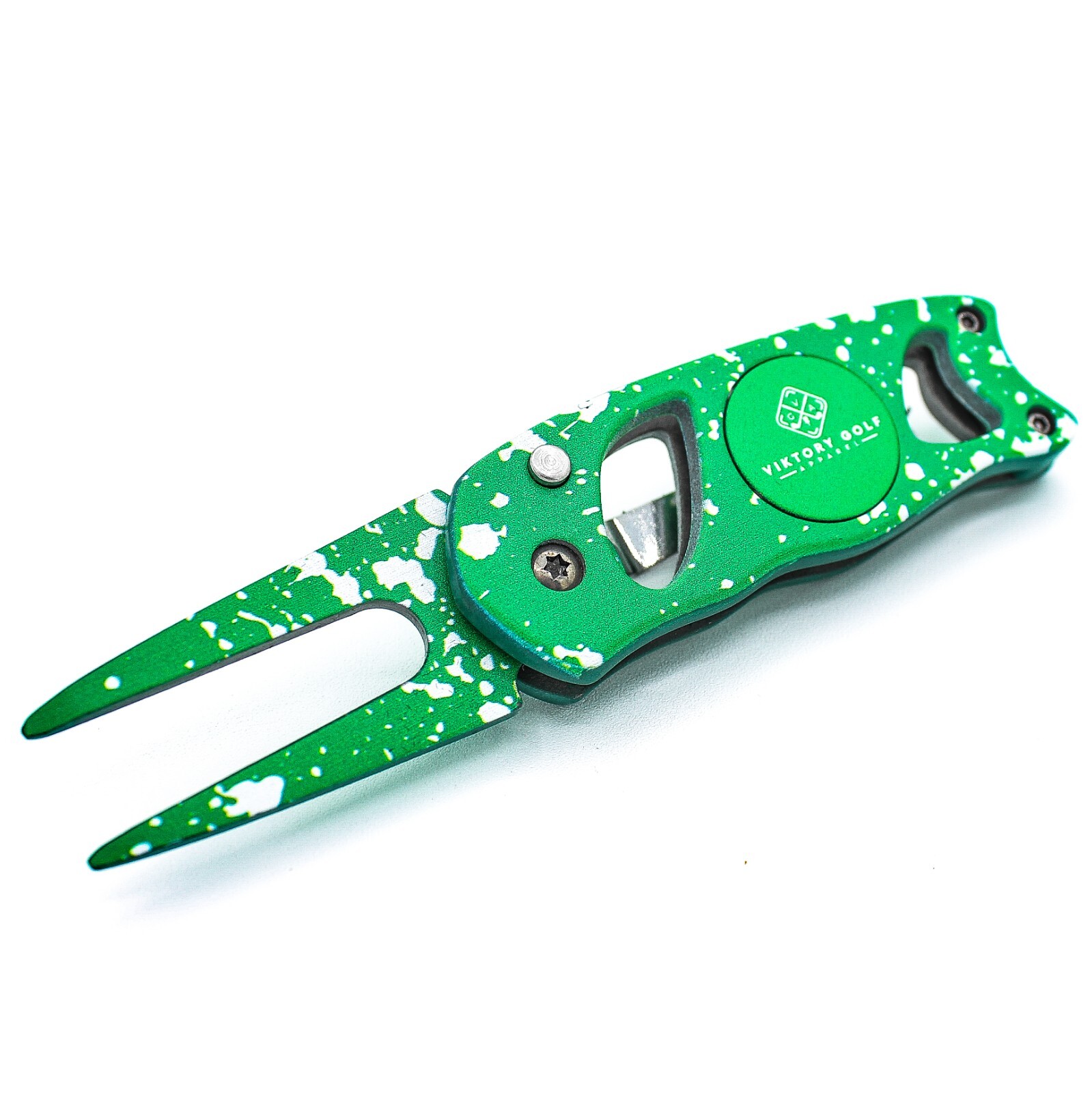 Divot Tool - Switch Blade Style – Magnetic Ball Marker & Belt Clip - ViKtory