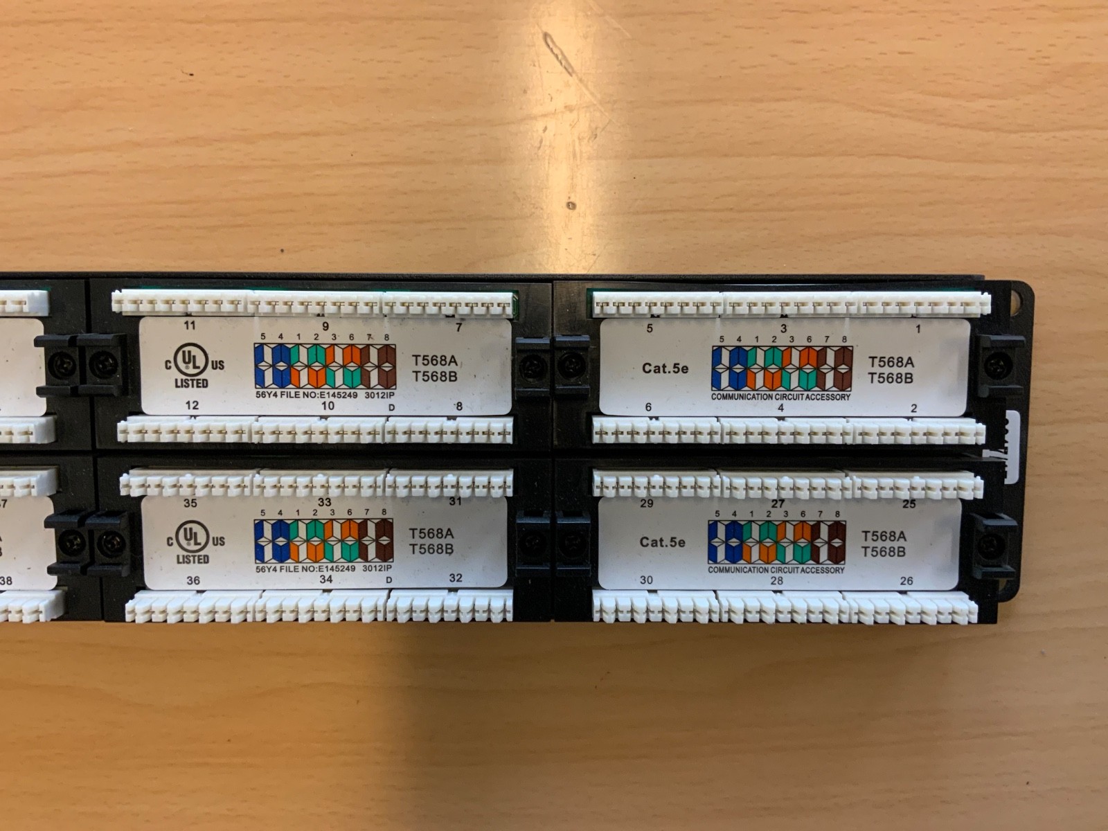 Wirepath WP-CAT5E-PP-48 Rack Mount 48-Port RJ-45 Cat 5e Patch Panel