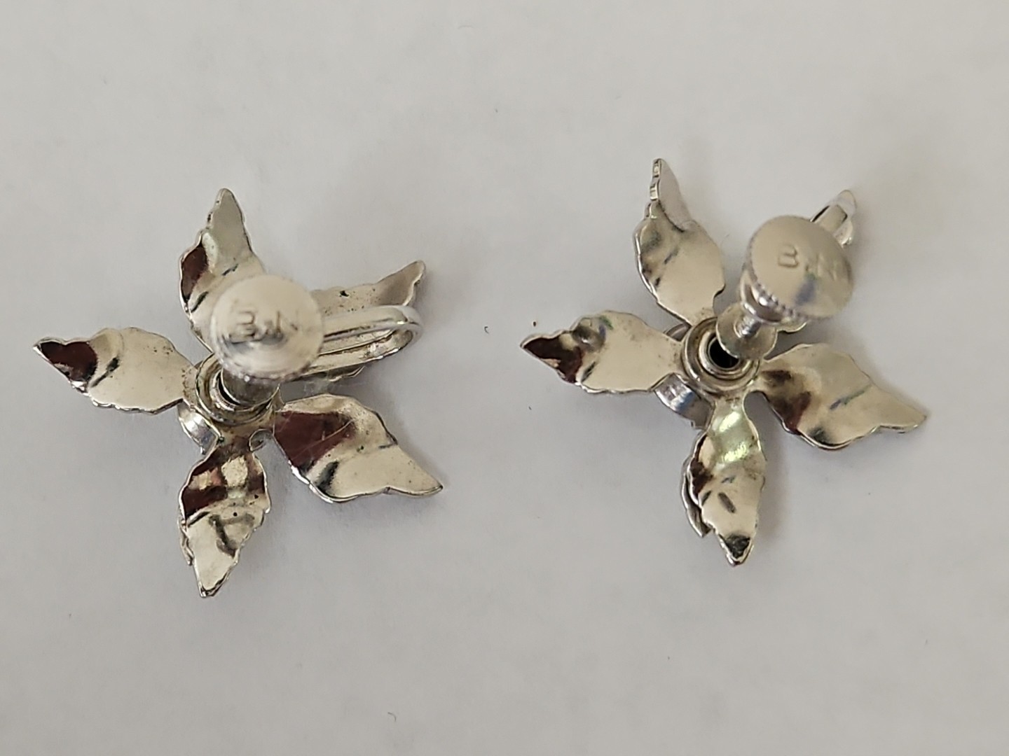 Vintage Signed BN Screwback Earrings