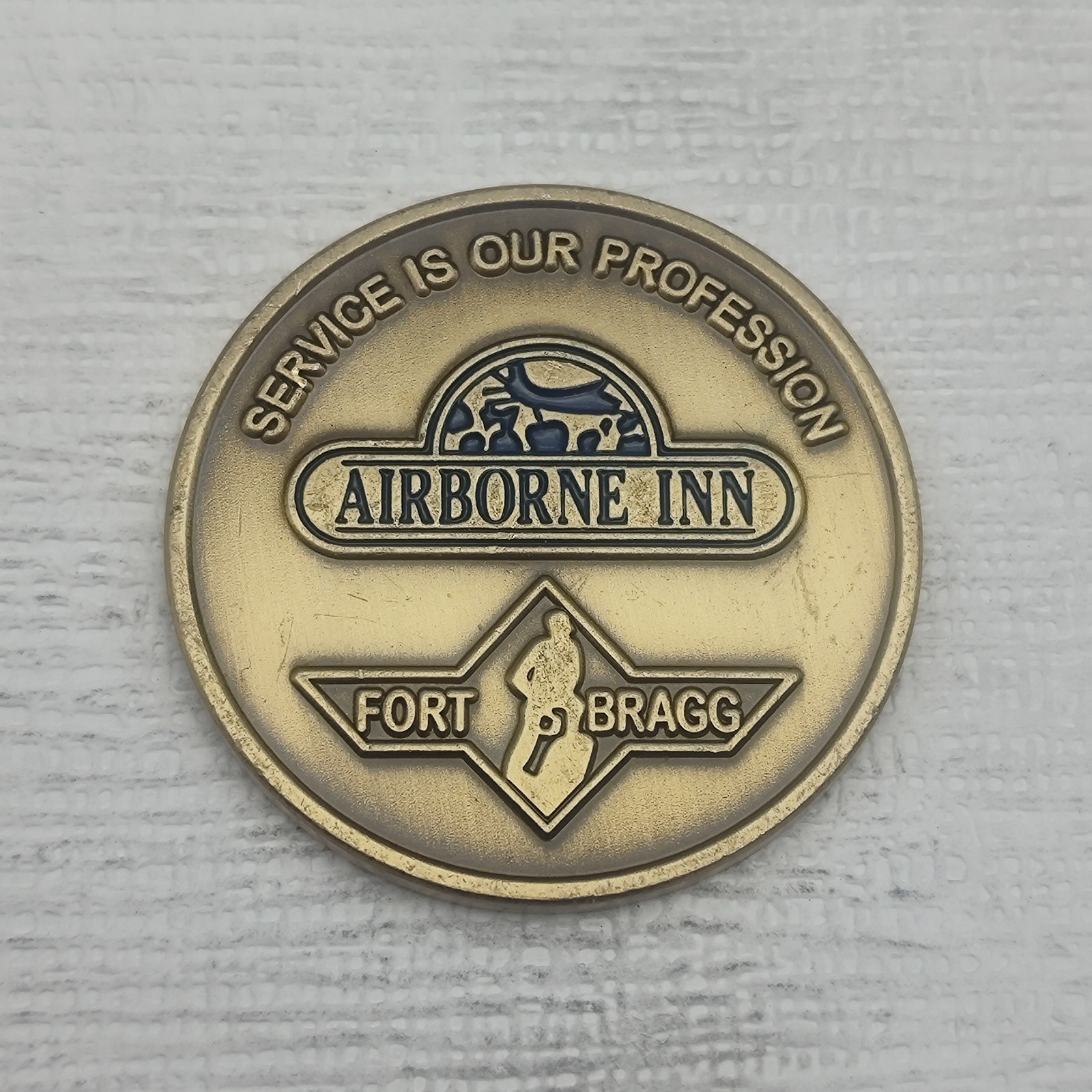 US Army Fort Bragg Airborne Inn Army Lodging Challenge Coin