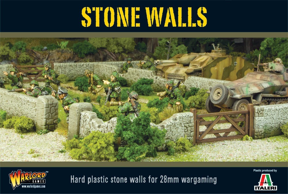 Warlord Games STONE WALLS - Bolt Action - WG-TER-38 - WW2 28mm War Games!