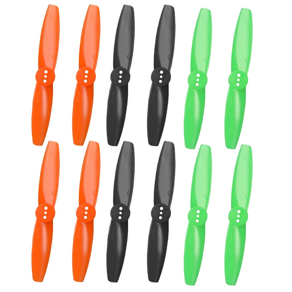 6 Pairs GEMFAN 3025BN PC 2-Blade 3-Hole Head Propellers for Micro FPV Drone
