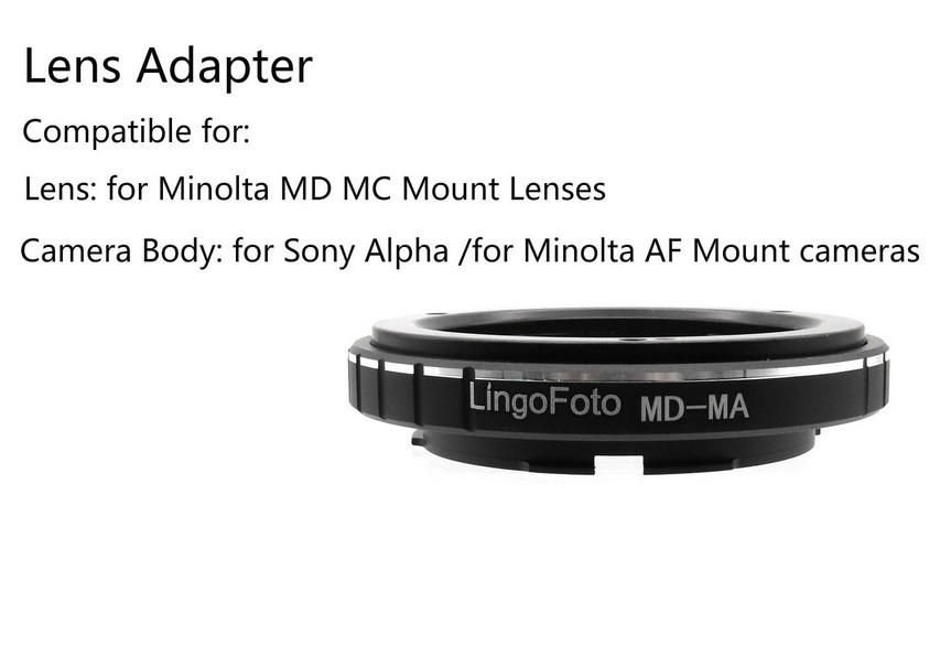 MD-MA Lens Adapter for Minolta MD Lens to for Sony Alpha for Minolta AF MA Mount