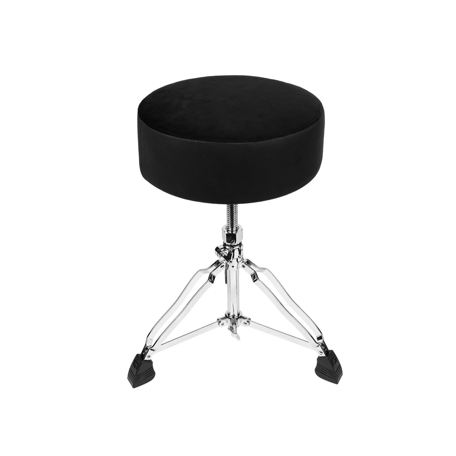 Gator Spindle Round Seat Drum Throne Black