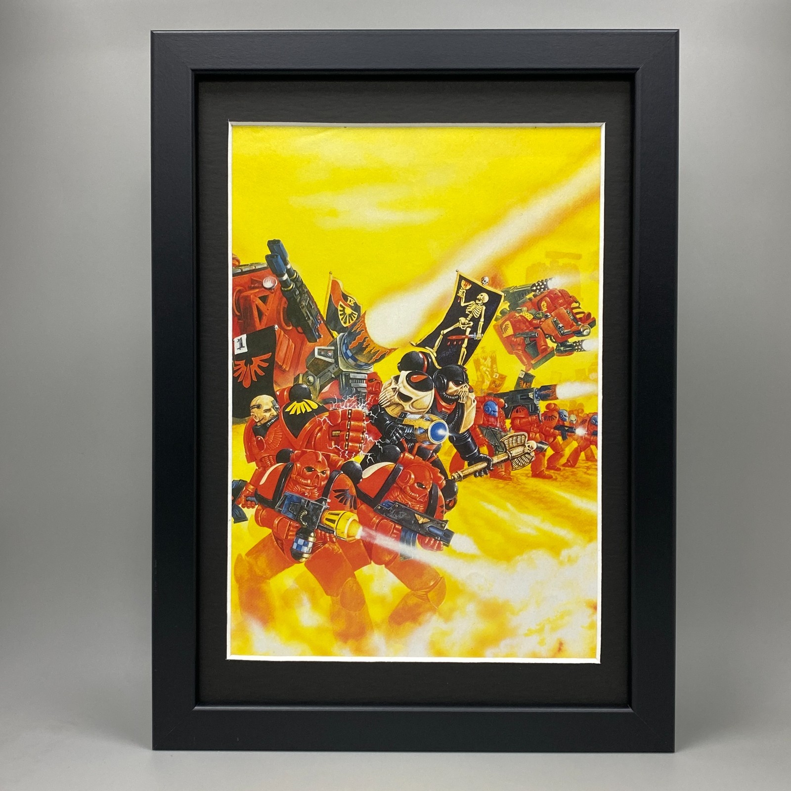 BLOOD ANGELS FRAMED ART DAVE GALLAGHER SPACE MARINES WARHAMMER 40,000 40K